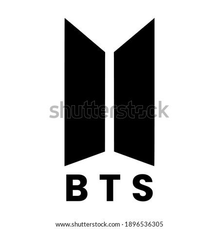 logo BTS ,Bangtan Boys , new logo on white background 
