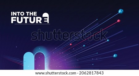 Gate to Future and futuristic Сток-фото © 