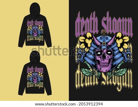 Streetwear Graphic Design 
Illustration Of Death Shogun