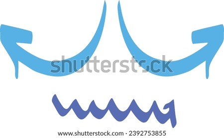 A blue arrow pointing up to the sky. This asset is suitable for illustrating growth, success, progress, and positive direction in business and financial concepts.