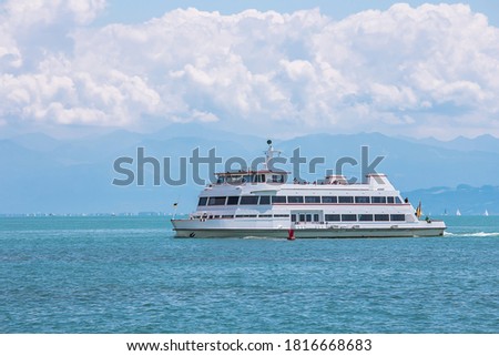 Similar – Image, Stock Photo Shipping on Lake Constance