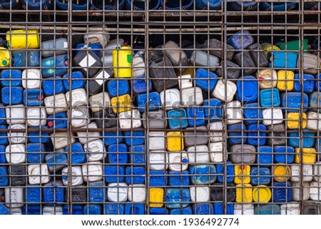 used plastic tank for recycle.  Foto stock © 