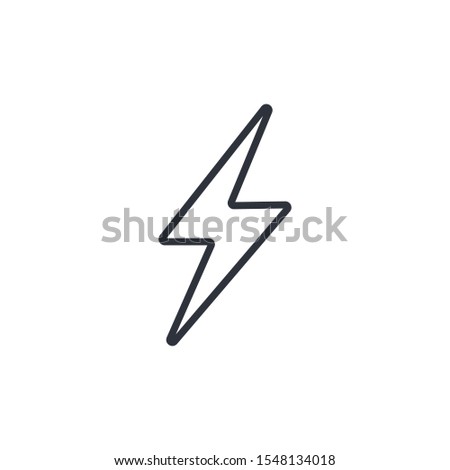 lightning icon electricity symbol logo template design element