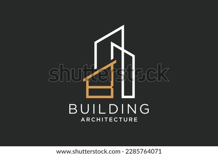 Letter B for Real Estate Remodeling Logo. Construction Architecture Building Logo Design Template.