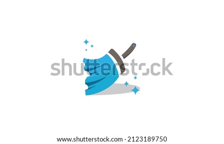 Cleaning Broom logo foe service and any busines cleaning