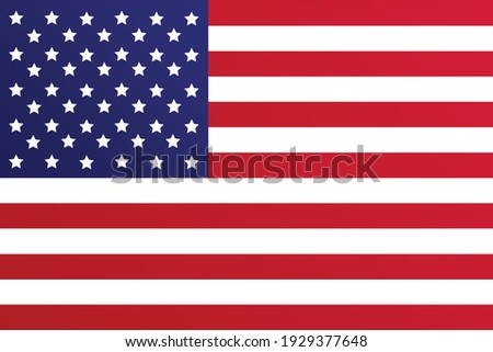 high resolution United States flag vector. EPS10