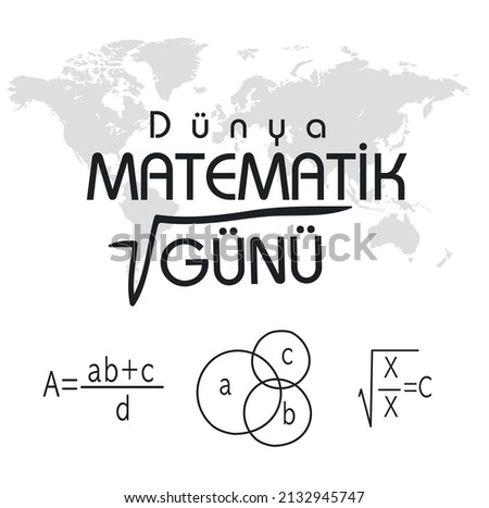 14 Mart Dünya Matematik Günü
math symbols
translation: world math day Stok fotoğraf © 