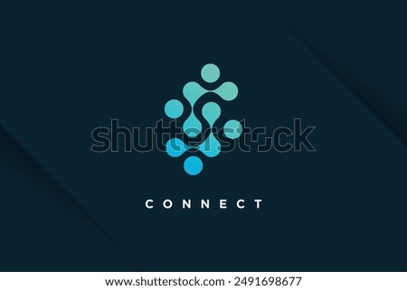 Molecul tech design element vector idea with modern concept