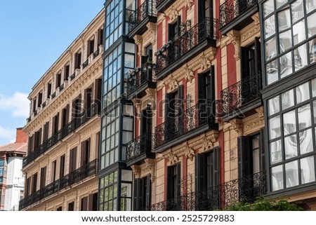 Similar – Image, Stock Photo building architecture in Bilbao city Spain, travel destination