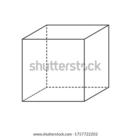 3D quadrilateral On a white background