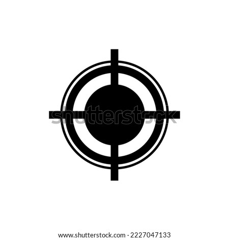 Location crosshair symbol isolated on white background. GPS indicator sign. Target sign.Pointer.