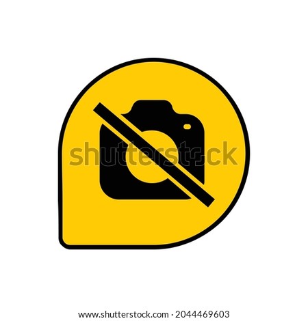 Cross on video, camera social media icon. Camera off symbol modern simple vector icon for website or mobile app