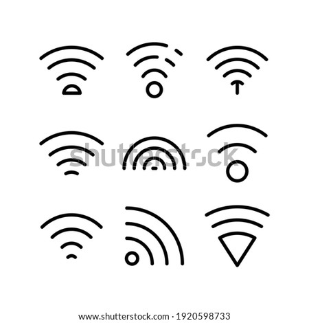 wifi icon or logo isolated sign symbol vector illustration - Collection of high quality black style vector icons
