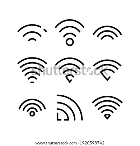 wifi icon or logo isolated sign symbol vector illustration - Collection of high quality black style vector icons
