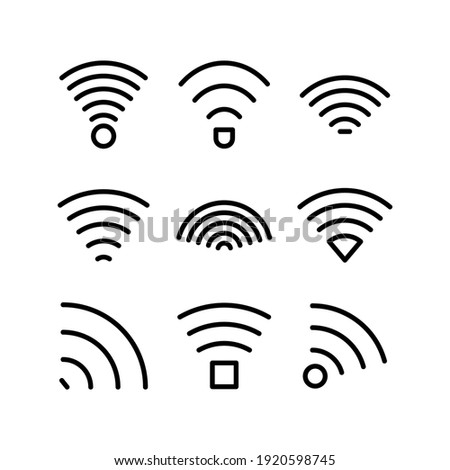 wifi icon or logo isolated sign symbol vector illustration - Collection of high quality black style vector icons
