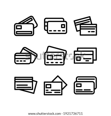 credit cards icon or logo isolated sign symbol vector illustration - Collection of high quality black style vector icons
