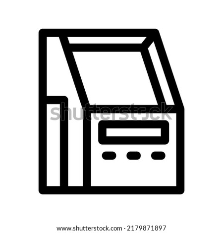 atm machine icon or logo isolated sign symbol vector illustration - high quality black style vector icons
