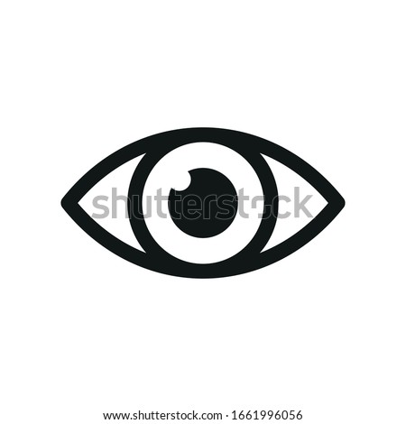 The eye icon. Simple vector illustration.