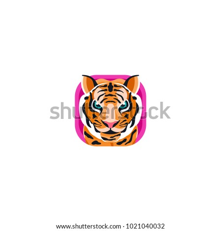 This tiger app icons logo vector would suitable with your animal content zoo needs