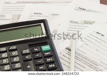 The settlement of annual tax, US tax forms