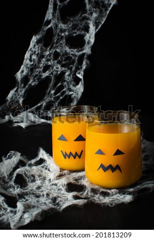Halloween drink pumpkin juice for children