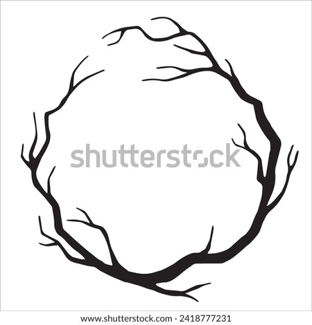 Similar – Image, Stock Photo mysterious circle of branches