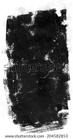 Black rolled ink texture