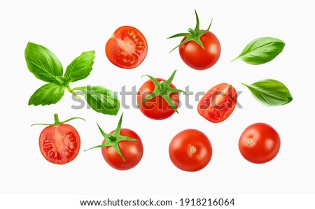 Similar – Image, Stock Photo Fresh small tomatoes on the vine