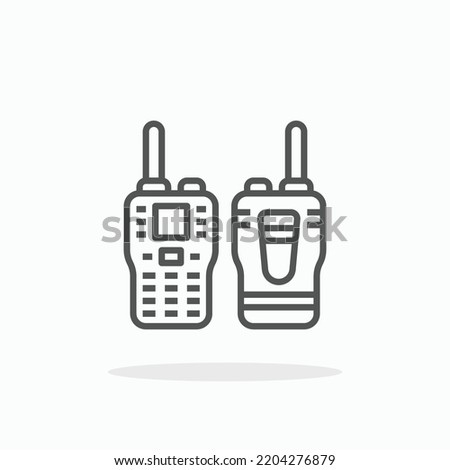 Walkie Talkie line icon. Editable stroke and pixel perfect. Can be used for digital product, presentation, print design and more.