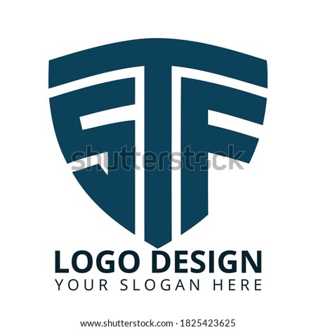 S T F Letter Professional Logo Design Vector Stock fotó © 
