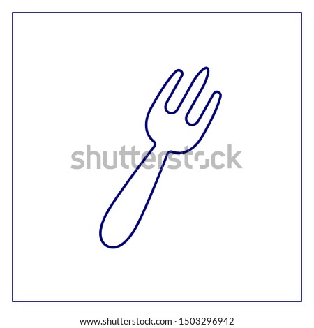 Fork eat food vector sign icon for web and mobile