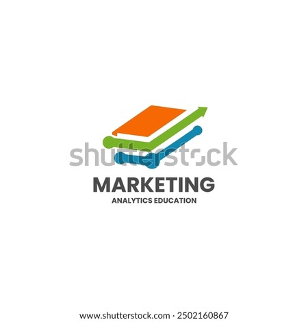 Stack of Books with Arrow Icon - Education and Progress Symbol
