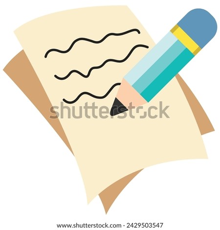 Document icon, paper with check mark flat icon, account and report of business