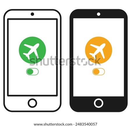 airplane mode on the smartphone, flight mode to turn off the phone