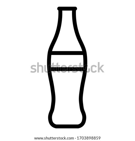 Pepsi bottle icon. wine bottle icon vector. beer bottle icon design isolated with white background. 