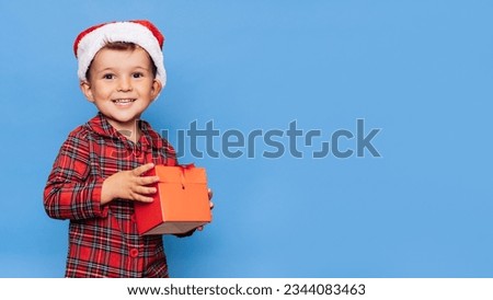 Similar – Image, Stock Photo Boy Christmas Boy (child)