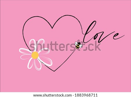 love ,bee ,daisy hand drawn design daisy seamless pattern vector design hand drawn spring daisy flower fabric towel design pattern summer print ditsy flower,spring,stationary,fabric,papern