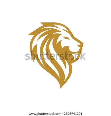 Royal king lion logo vector