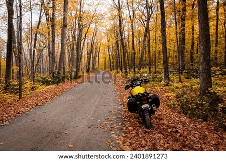 Similar – Foto Bild Motorrad und Baumstämme in der Wüste