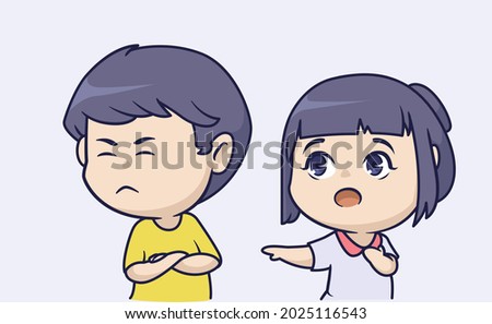 Download Anime Chibi Couple Wallpaper 240x320 | Wallpoper #15310