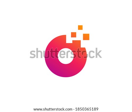 Letter O or number 0 logo icon design template elements Foto stock © 