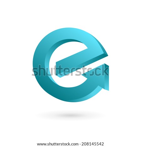 Letter E Arrow Logo Icon Design Template Elements. Vector Color Sign ...