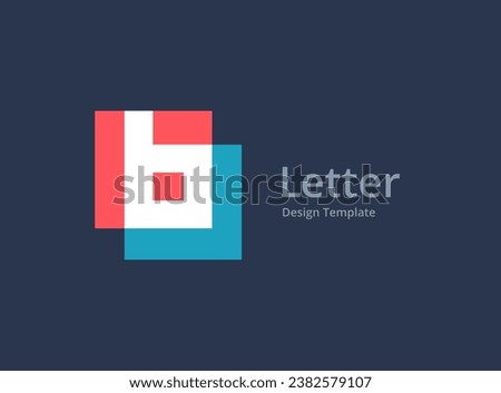 Letter B logo icon design template elements