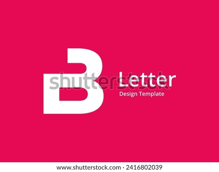 Letter B logo icon design template elements