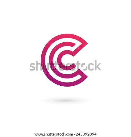 Letter C logo icon design template elements 