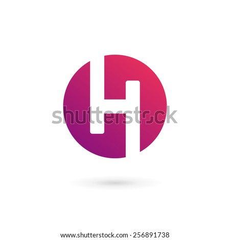 Letter H logo icon design template elements 