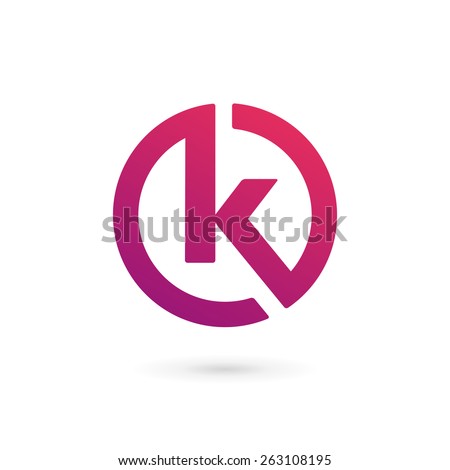 Letter K logo icon design template elements Stock fotó © 