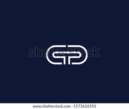 CTD initial simple logo design vector 