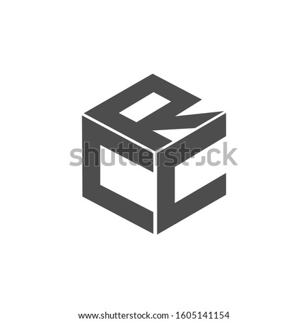 CCR box rectangle Logo Branding Letter. Vector graphic design. Useful as app icon, alphabet combination,