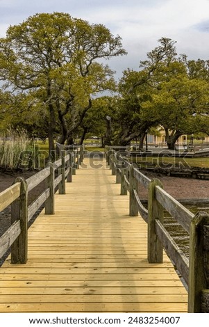 Image, Stock Photo Spring day along outer edges of the bay of water